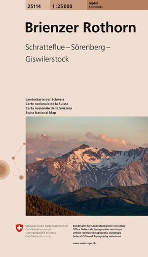Swisstopo | 25114 Brienzer Rothorn - • WEBER VERLAG