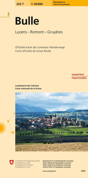 Swisstopo | 252T Bulle Wanderkarte - • WEBER VERLAG