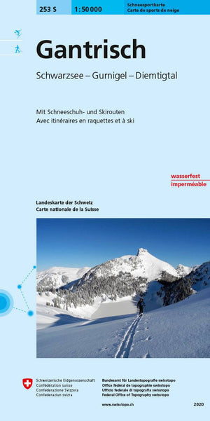Swisstopo | 253S Gantrisch Schneesportkarte - • WEBER VERLAG