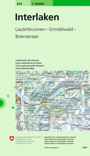 Swisstopo | 254 Interlaken - • WEBER VERLAG