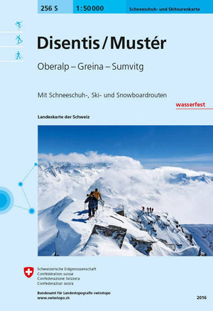 Swisstopo | 256S Disentis/Mustér Schneesportkarte - • WEBER VERLAG