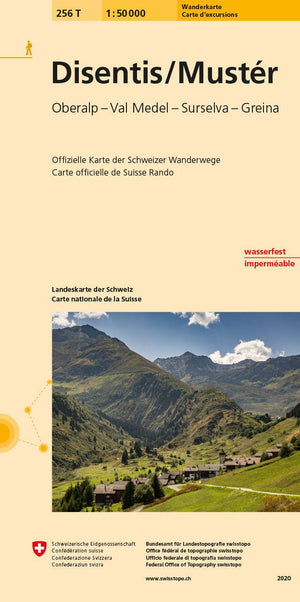 Swisstopo | 256T Disentis / Mustér Wanderkarte - • WEBER VERLAG