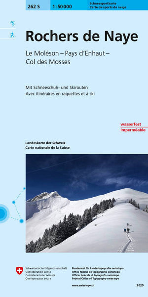 Swisstopo | 262S Rochers de Naye Schneesportkarte - • WEBER VERLAG
