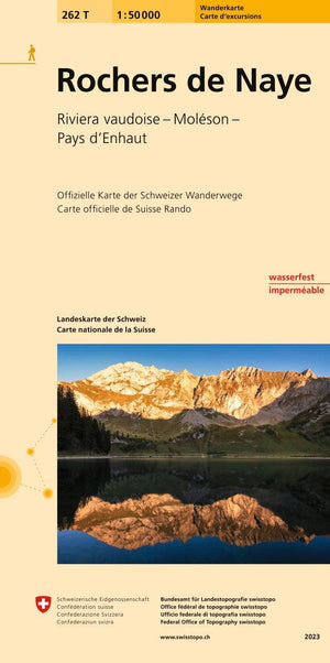Swisstopo | 262T Rochers de Naye Wanderkarte - • WEBER VERLAG