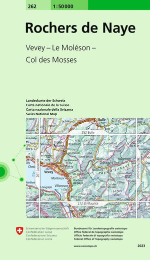 Swisstopo | 262 Rochers de Naye - • WEBER VERLAG