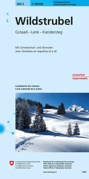 Swisstopo | 263S Wildstrubel Schneesportkarte - • WEBER VERLAG