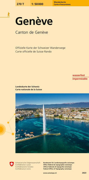 Swisstopo | 270T Genève Wanderkarte - • WEBER VERLAG