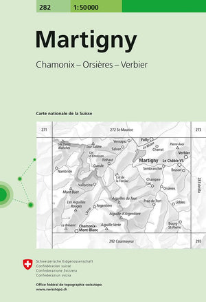 Swisstopo | 282 Martigny - • WEBER VERLAG