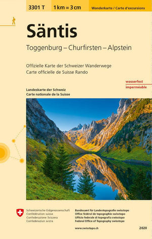 swisstopo | 3301T Säntis Wanderkarte - • WEBER VERLAG