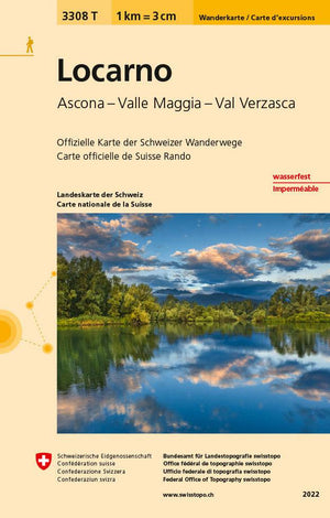 Swisstopo | 3308T Locarno Carta escursionistica - • WEBER VERLAG