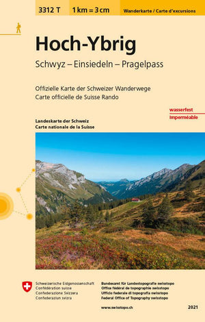 Swisstopo | 3312T Hoch-Ybrig Wanderkarte - • WEBER VERLAG