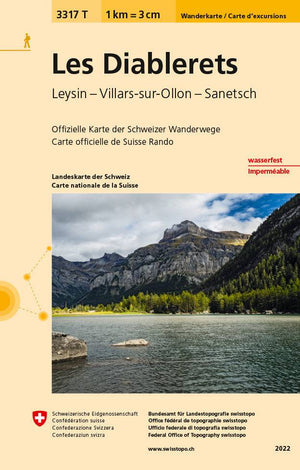 Swisstopo | 3317T Les Diablerets Carte d'excursions - • WEBER VERLAG