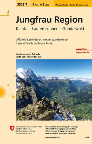 Swisstopo | 3323T Jungfrau Region Wanderkarte - • WEBER VERLAG