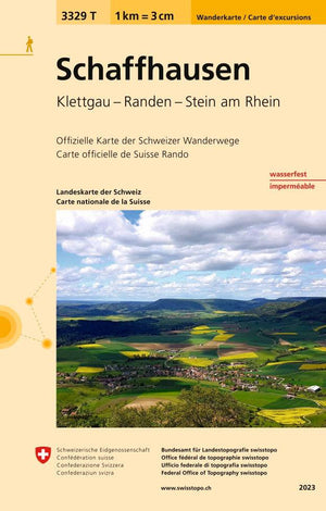 Swisstopo | 3329T Schaffhausen Wanderkarte - • WEBER VERLAG