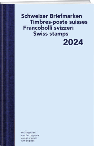 Schweizer Briefmarken – Jahrbuch 2024  mit Originalbriefmarken  (ungestempelt) - • WEBER VERLAG