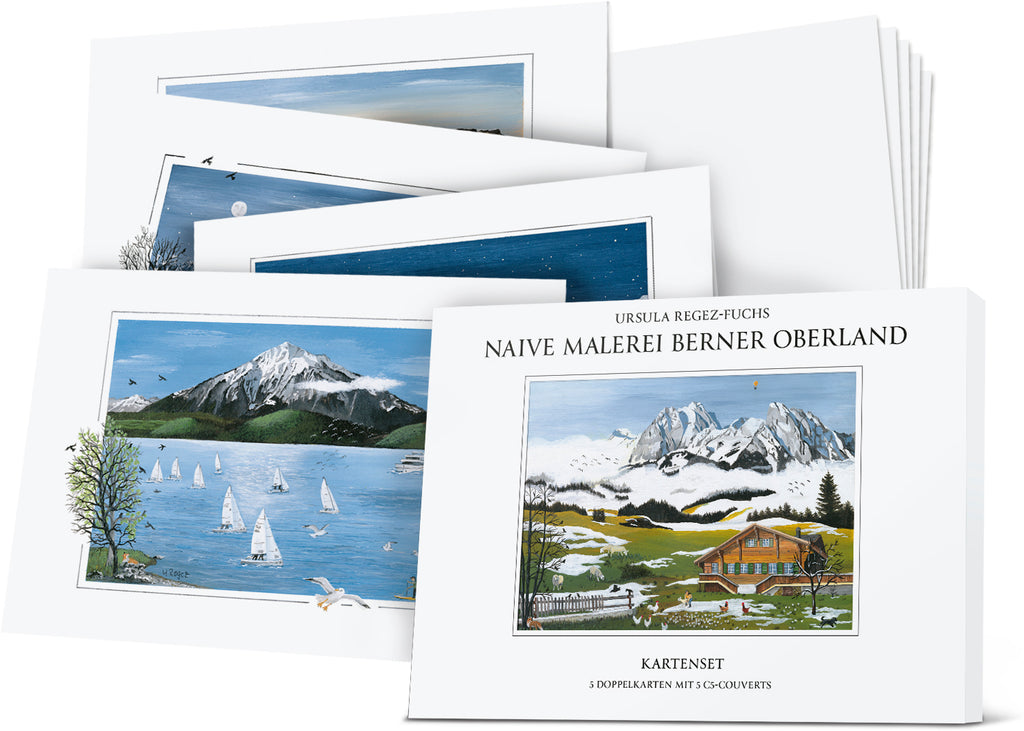 Kartenset Naive Malerei  Berner Oberland - • WEBER VERLAG