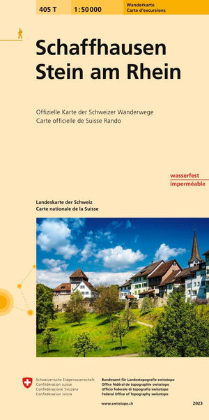Swisstopo | 405T Schaffhausen - Stein am Rhein Wanderkarte - • WEBER VERLAG