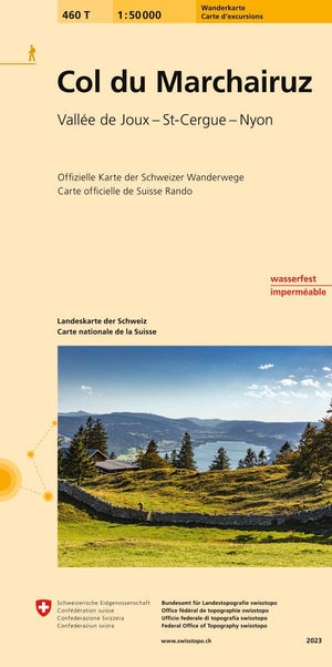 Swisstopo | 460T Col du Marchairuz Wanderkarte - • WEBER VERLAG