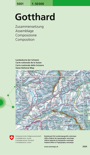 Swisstopo | 5001 Gotthard - • WEBER VERLAG