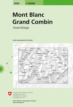 Swisstopo | 5003 Mont Blanc - Grand Combin - • WEBER VERLAG