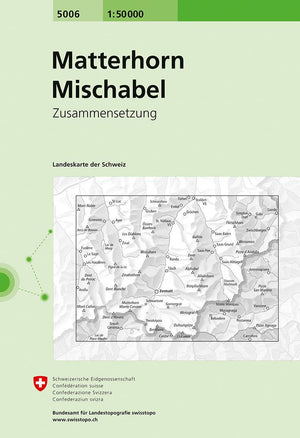 Swisstopo | 5006 Matterhorn - Mischabel - • WEBER VERLAG