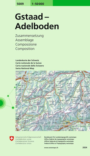 Swisstopo | 5009 Gstaad - Adelboden - • WEBER VERLAG