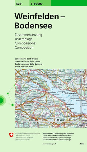Swisstopo | 5021 Weinfelden - Bodensee - • WEBER VERLAG