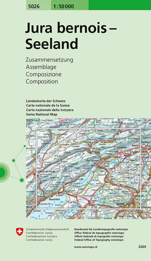 Swisstopo | 5026 Jura bernois - Seeland - • WEBER VERLAG