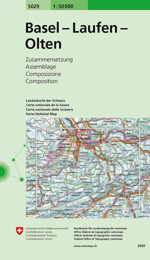 Swisstopo | 5029 Basel - Laufen - Olten - • WEBER VERLAG