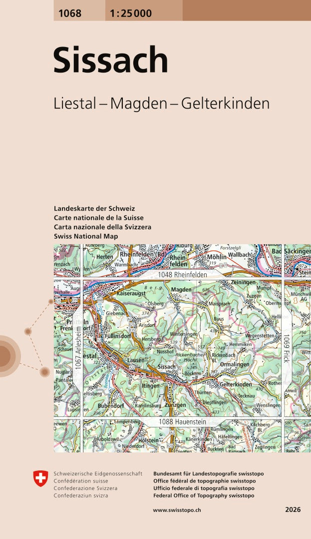 Swisstopo | 1068 Sissach - • WEBER VERLAG