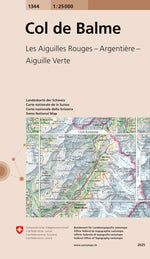 Swisstopo | 1344 Col de Balme - • WEBER VERLAG