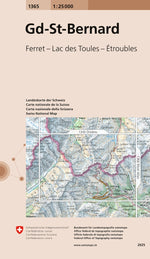 Swisstopo | 1365 Gd-St-Bernard - • WEBER VERLAG