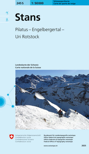 Swisstopo | 245S Stans Schneesportkarte - • WEBER VERLAG