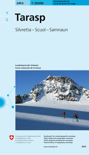 Swisstopo | 249S Tarasp Schneesportkarte - • WEBER VERLAG