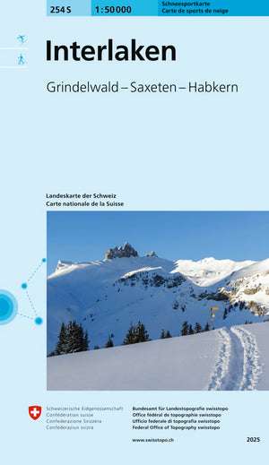 Swisstopo | 254S Interlaken Schneesportkarte - • WEBER VERLAG