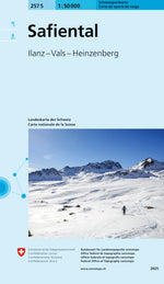 Swisstopo | 257S Safiental Schneesportkarte - • WEBER VERLAG