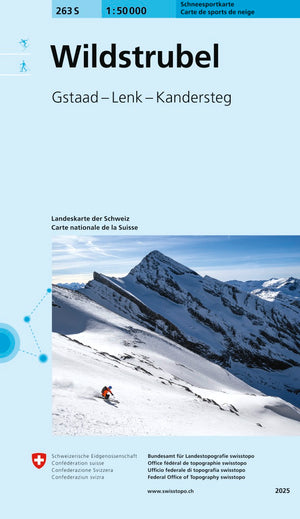 Swisstopo | 263S Wildstrubel Schneesportkarte - • WEBER VERLAG