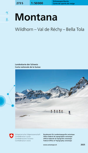 Swisstopo | 273S Montana Schneesportkarte - • WEBER VERLAG