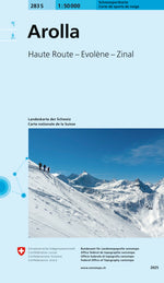 Swisstopo | 283S Arolla Schneesportkarte - • WEBER VERLAG