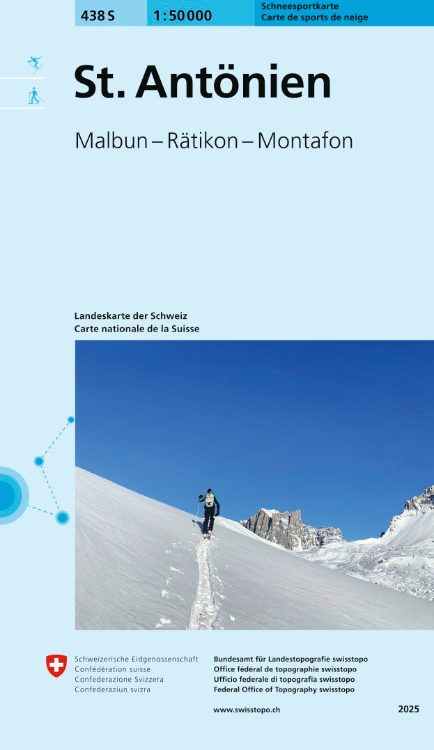 Swisstopo | 438S St. Antönien - • WEBER VERLAG