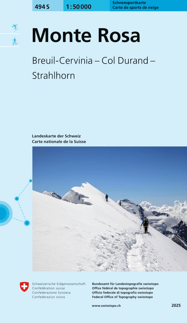 Swisstopo | 494S Monte Rosa - • WEBER VERLAG