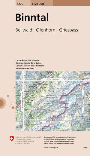 Swisstopo | 1270 Binntal - • WEBER VERLAG