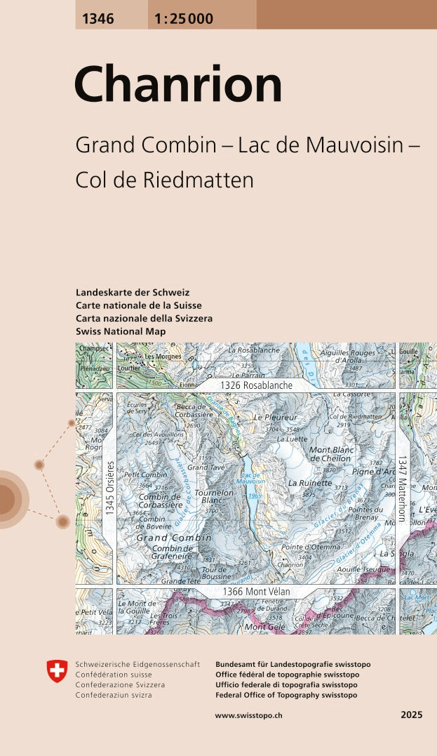 Swisstopo | 1346 Chanrion - • WEBER VERLAG
