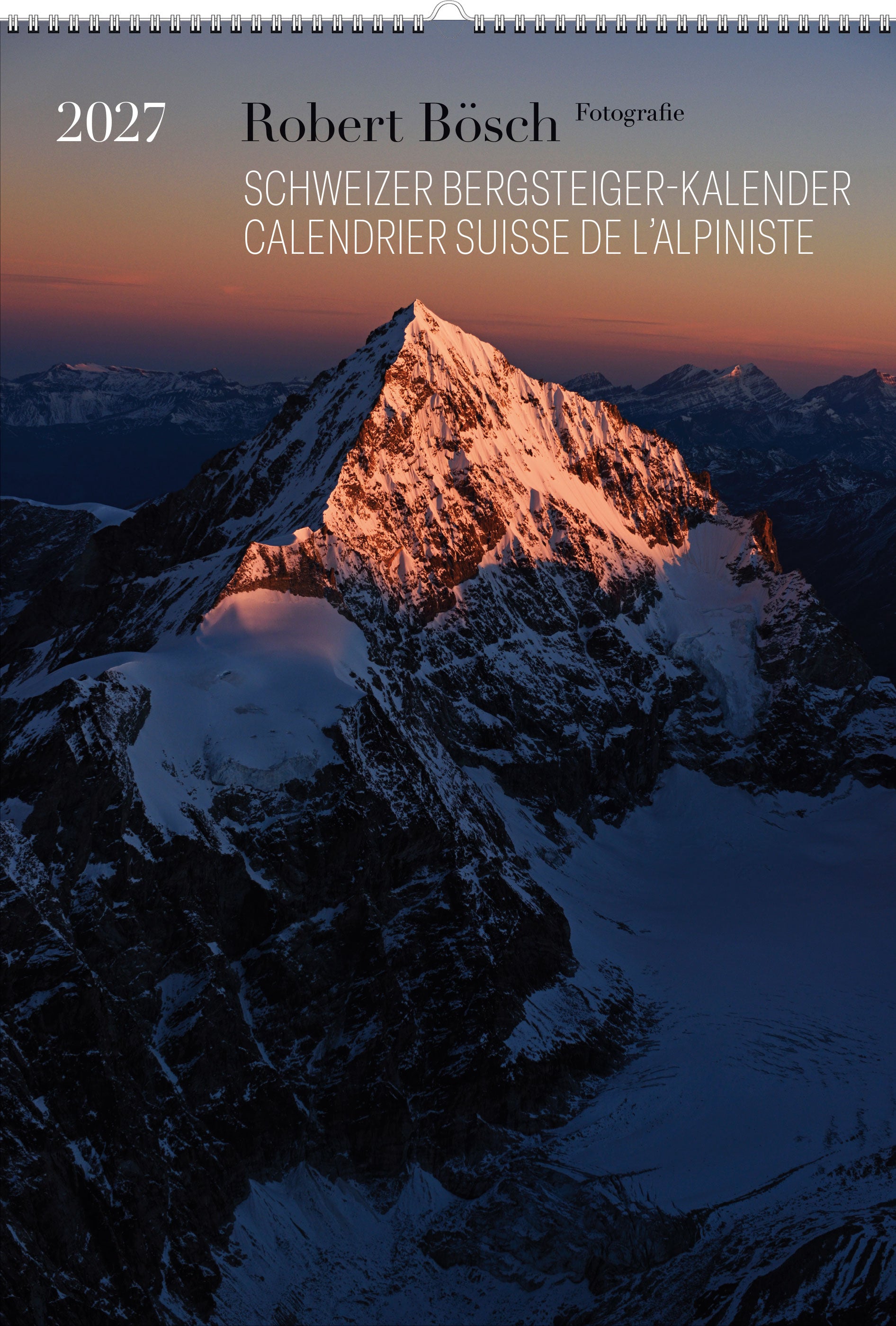 Schweizer-Bergsteiger-Kalender-2027, Robert Bösch, im Weber Verlag