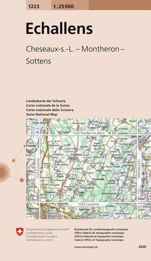 Swisstopo | 1223 Echallens - • WEBER VERLAG