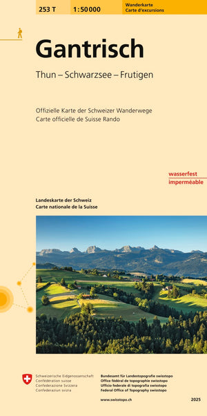 Swisstopo | 253T Gantrisch Wanderkarte - • WEBER VERLAG