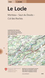 Swisstopo | 1143 Le Locle - • WEBER VERLAG