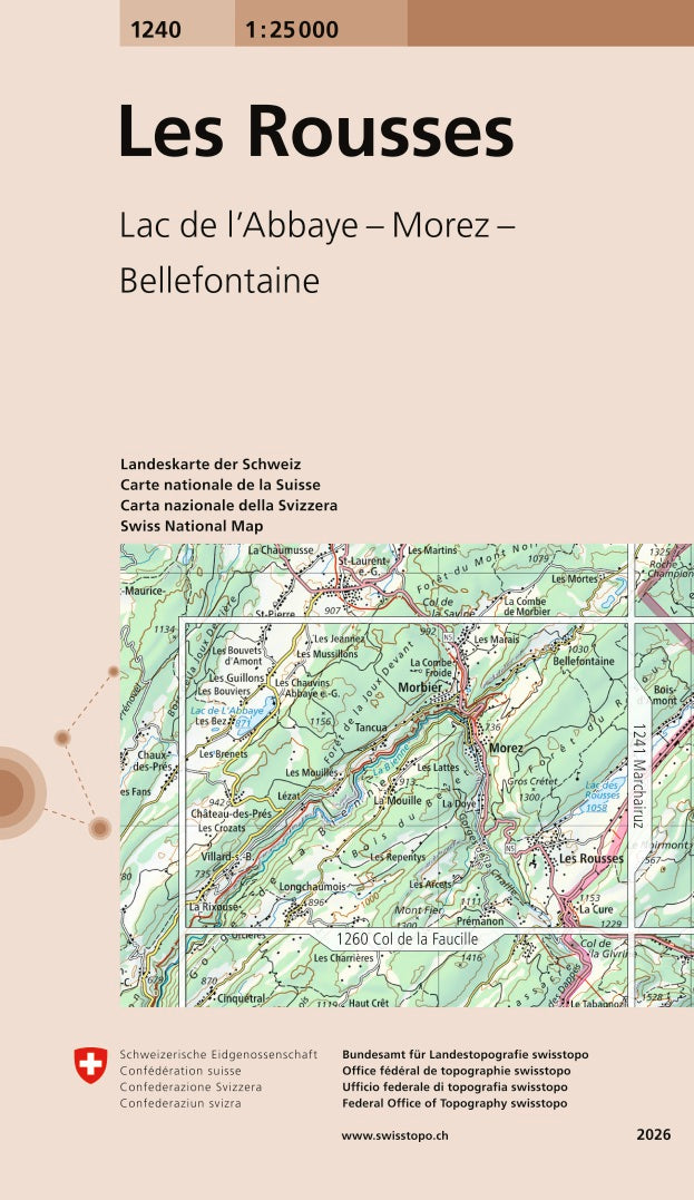Swisstopo | 1240 Les Rousses - • WEBER VERLAG
