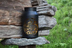 Laterne Milchkanne «Le Chalet» ligne noire grande