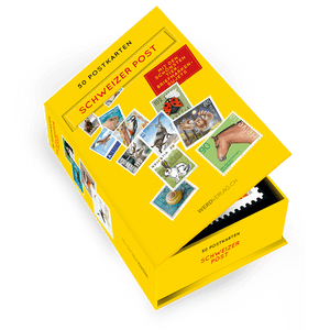 Postkartenbox 50 Tier-Briefmarken - • WEBER VERLAG